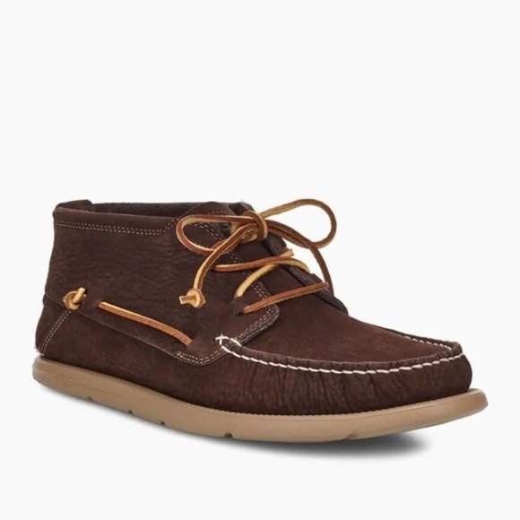 UGG Beach Moc Chukka Ankle-High Leather Moccasins - Picture 1 of 4